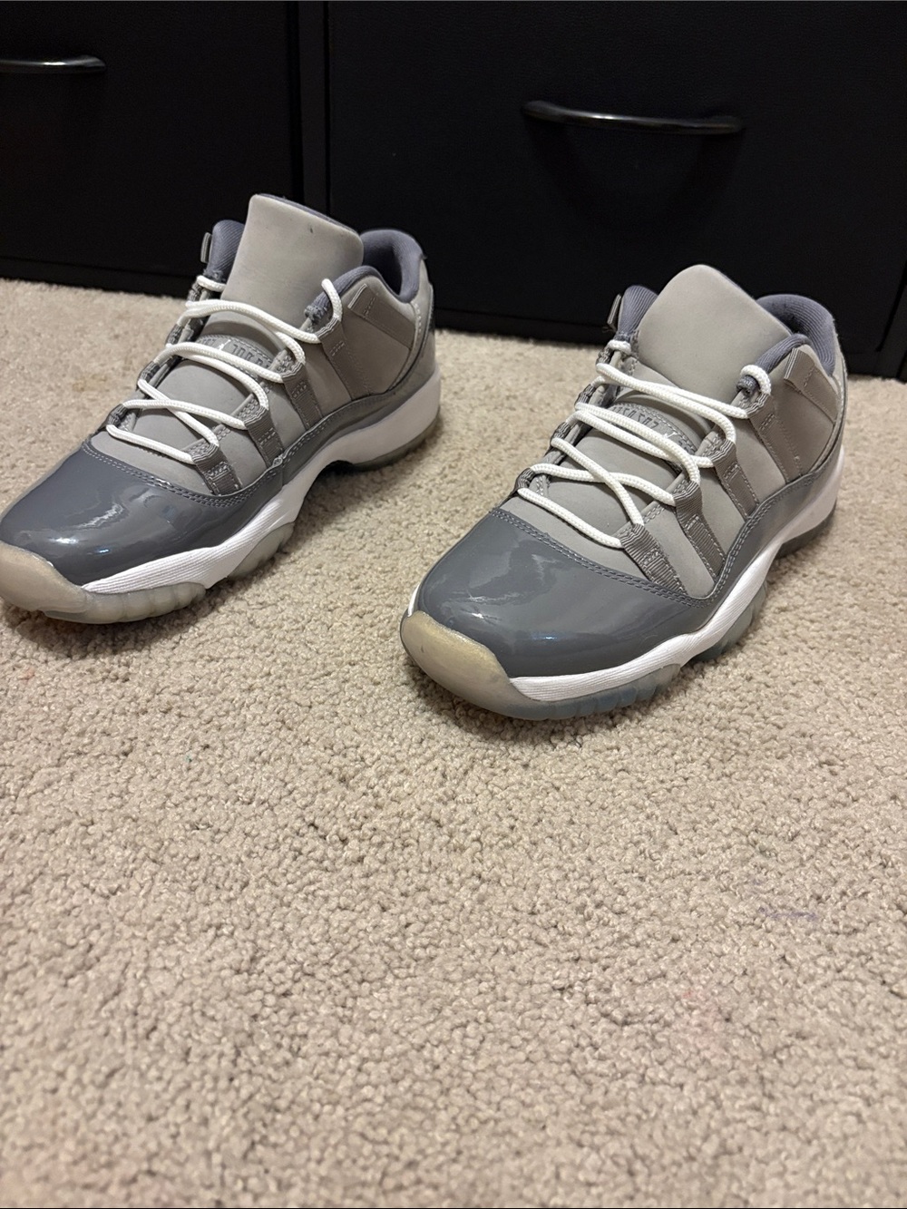Jordan Low Top Sneakers in Grey and White